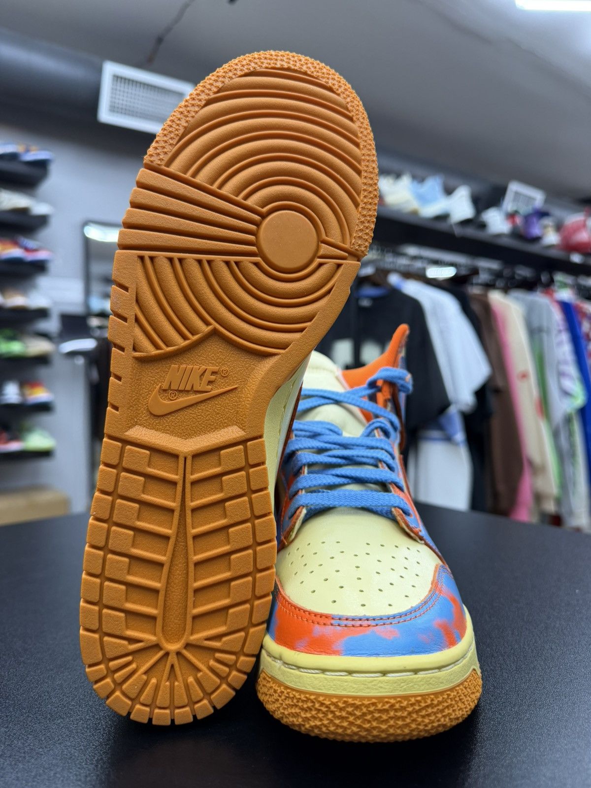 Nike Size 9 - Nike Dunk High 1985 SP Acid Wash Orange Size US 9 / EU 42 - 10 Thumbnail