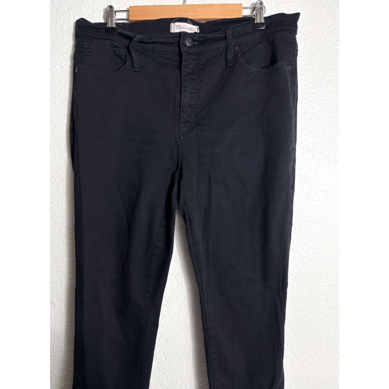 Madewell VINTAGE Madewell 9” High-rise Skinny Jeans Black Womens Size 36x29 Size 25" / US 0 / IT 36 - 3 Thumbnail