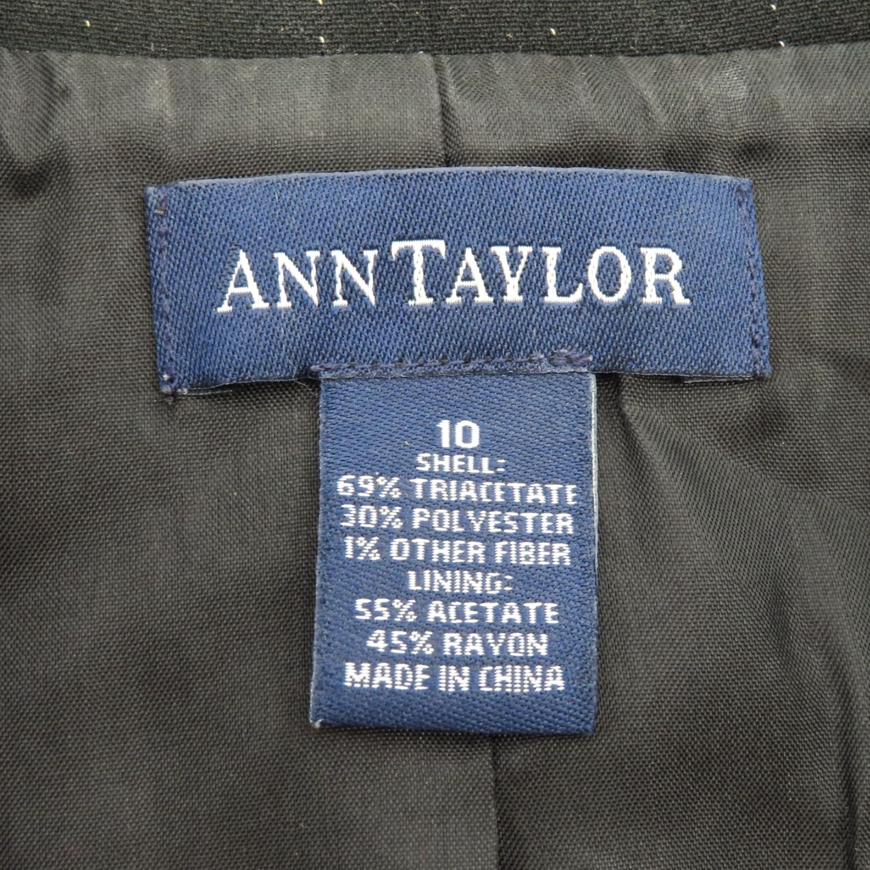Ann Taylor Ann Taylor Women 10 Blazer Jacket Pinstripe Black White 2 Button Suit Jacket Blazer Womens Modern Style Classic Business Suit Jacket Size L / US 10 / IT 46 - 4 Thumbnail