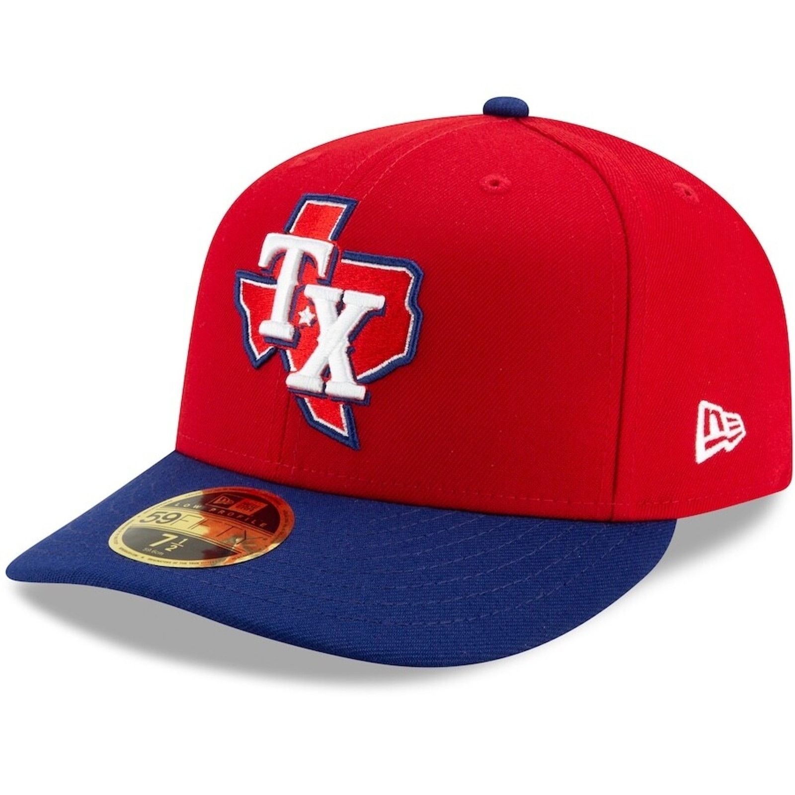 New Era Texas Rangers New Era 59FIFTY Low Profile On-Field Hat 7 3/4 Size ONE SIZE - 2 Thumbnail