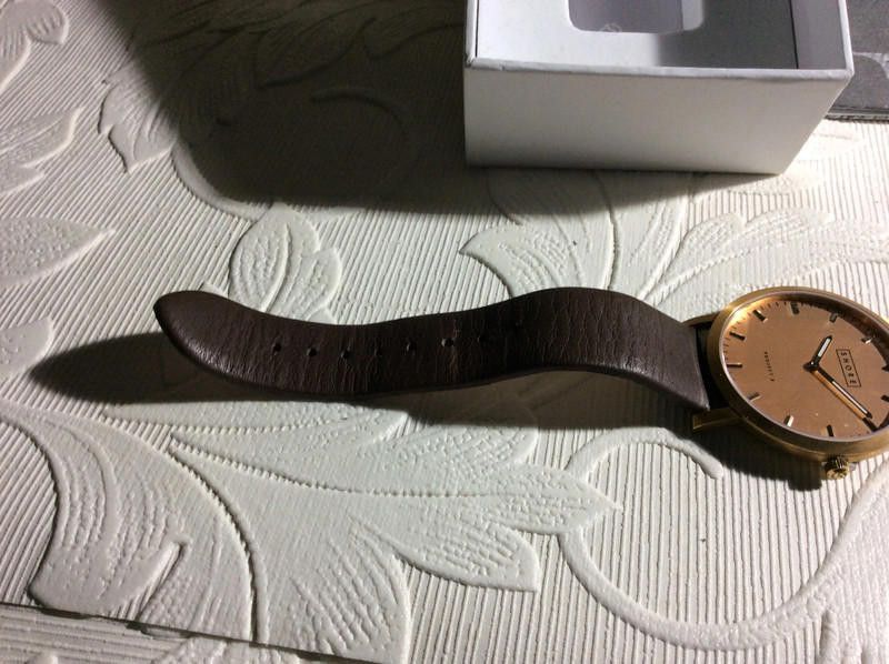 Designer Shore Projects Watch rose gold dial Brown Strap - Unisex Size ONE SIZE - 7 Thumbnail