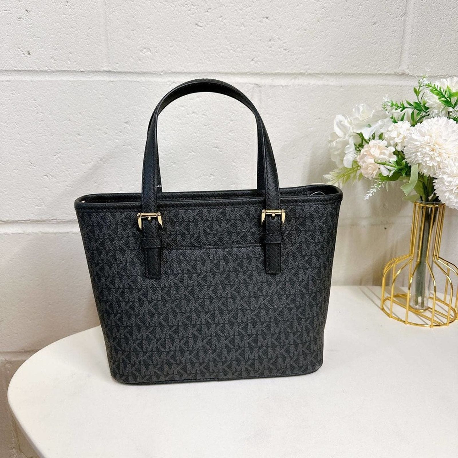 Michael Kors MICHAEL KORS 35T9GTVT0B Jet Set Travel xs Logo Top-Zip Tote Size ONE SIZE - 3 Thumbnail