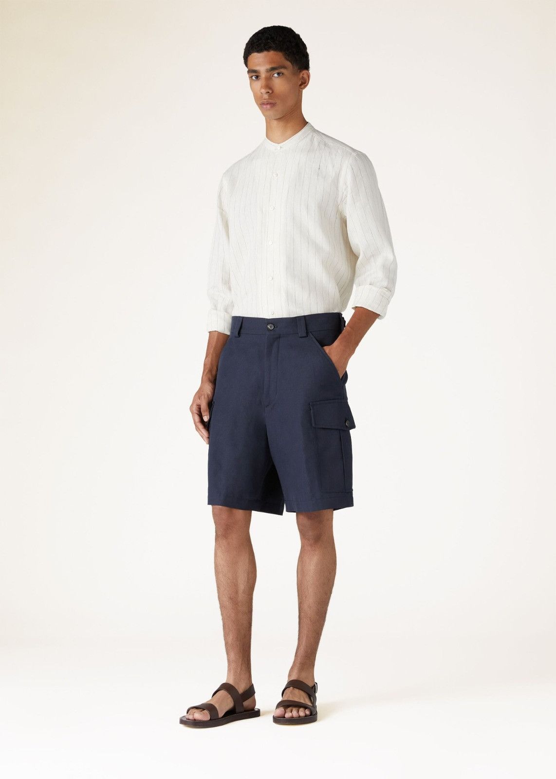 Loro Piana o1srvl11e0325 FAO0351 Shirt in White Size US L / EU 52-54 / 3 - 3 Thumbnail