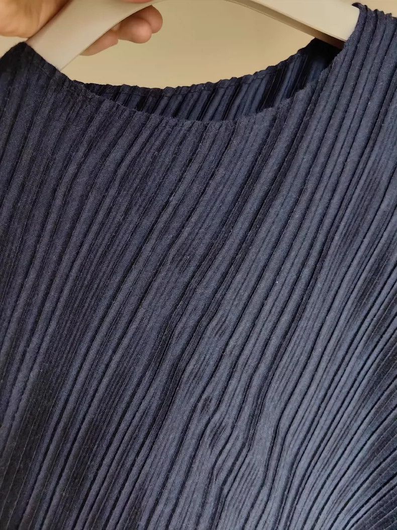 Issey Miyake Issey Miyake size:2 Dark blue pleated dress Size M / US 6-8 / IT 42-44 - 4 Thumbnail