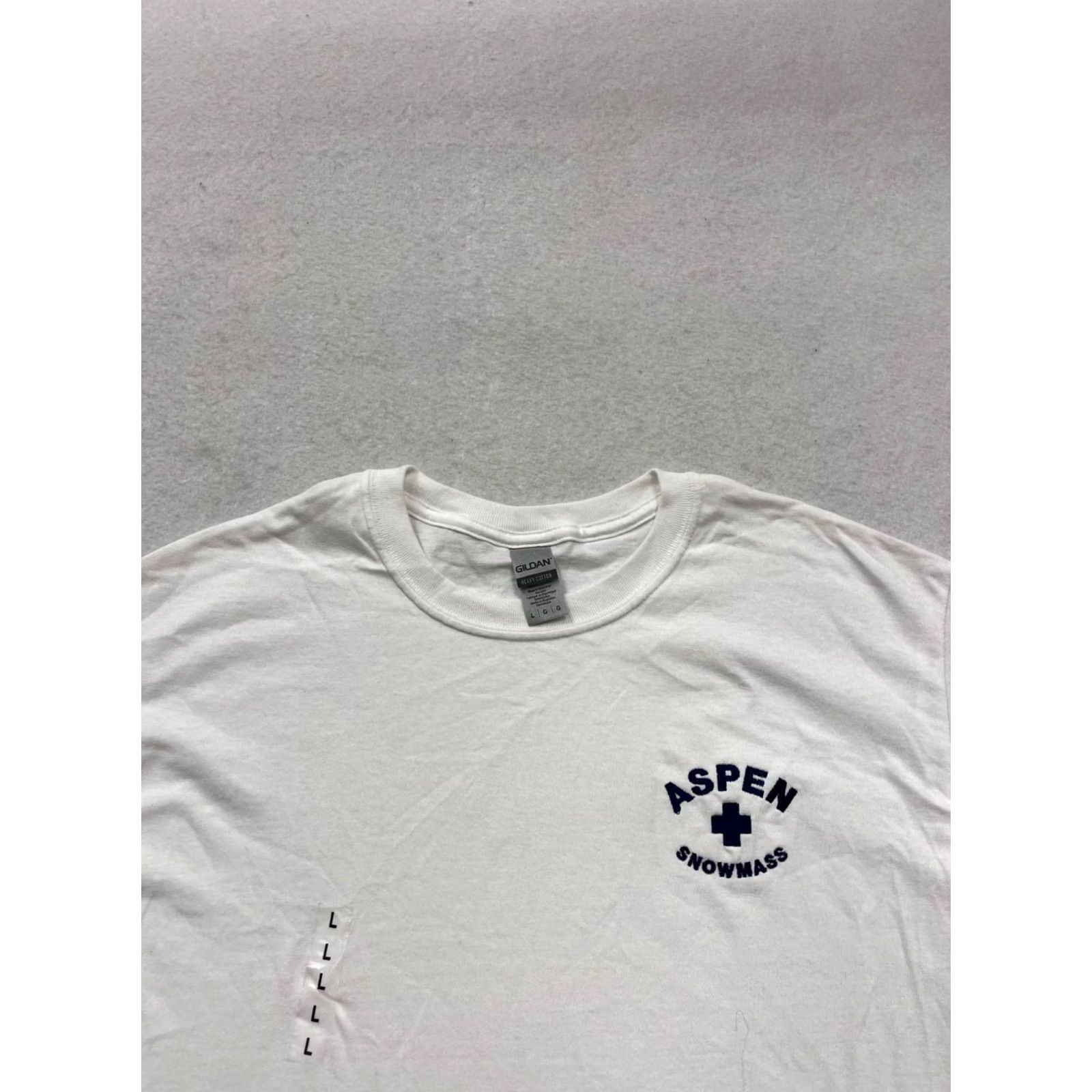 Gildan Gildan Shirt Mens L White Aspen Snowmass Heavy Cotton 393A Size US L / EU 52-54 / 3 - 6 Thumbnail