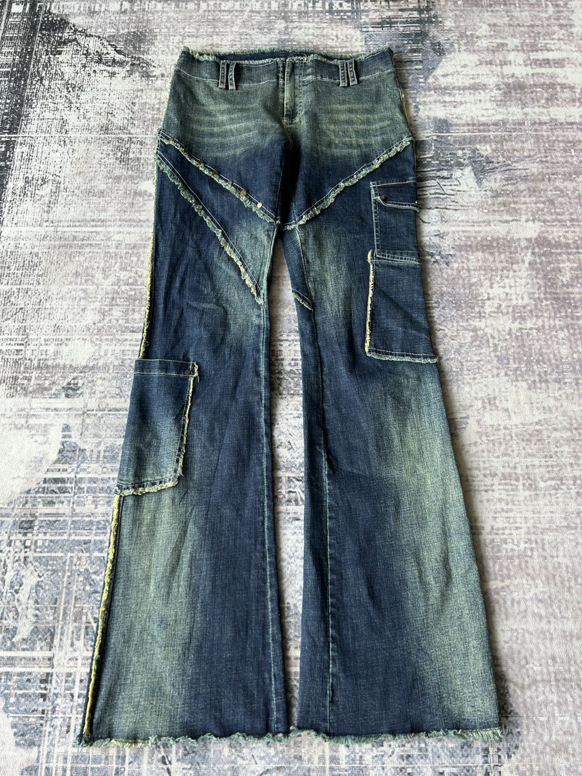 Y2K Flared Cargo Pants