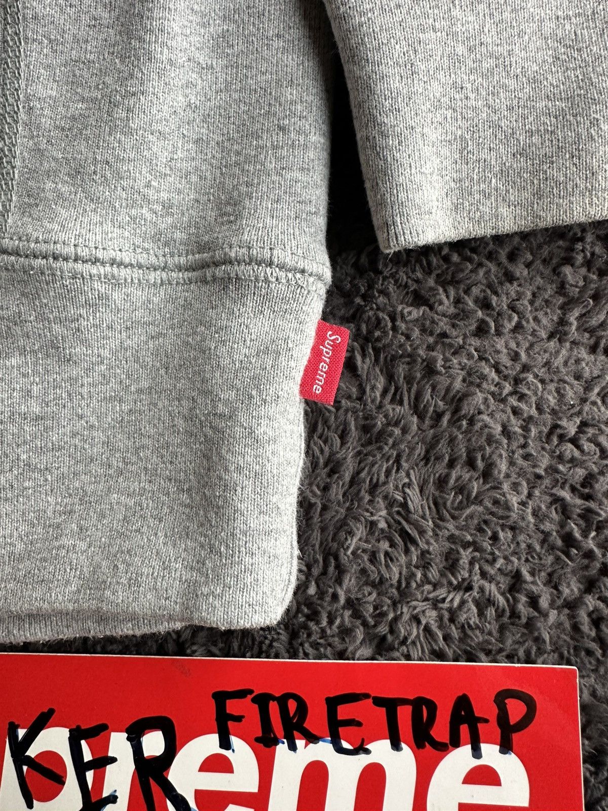 Supreme Supreme Cross Bogo grey Hoodie used 9/10 Size XL Size US XL / EU 56 / 4 - 6 Thumbnail