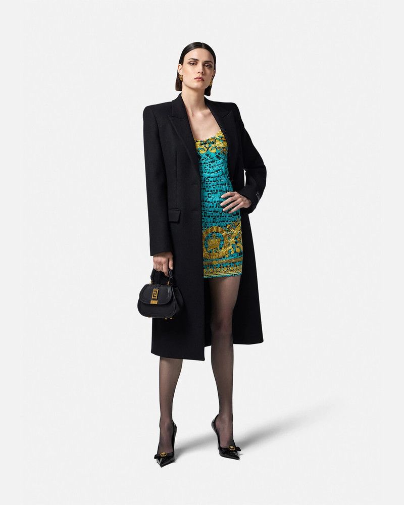 Versace o1y0226 Mini Dress in Multicolor Size XS / US 0-2 / IT 36-38 - 5 Thumbnail