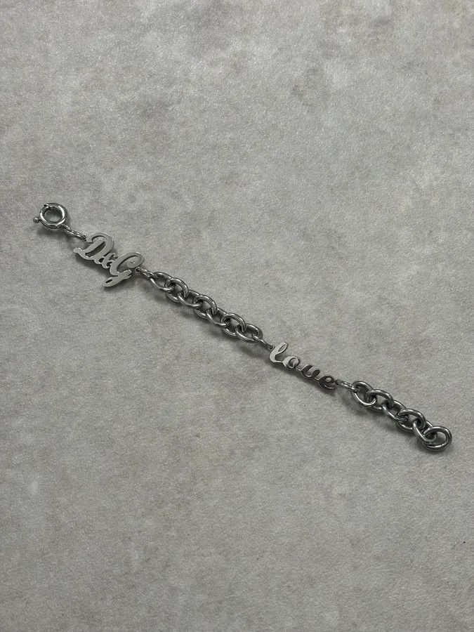 Dolce & Gabbana AW2005 Dolce & Gabbana Silver Metal Chain Logo Bracelet Size ONE SIZE - 9 Thumbnail