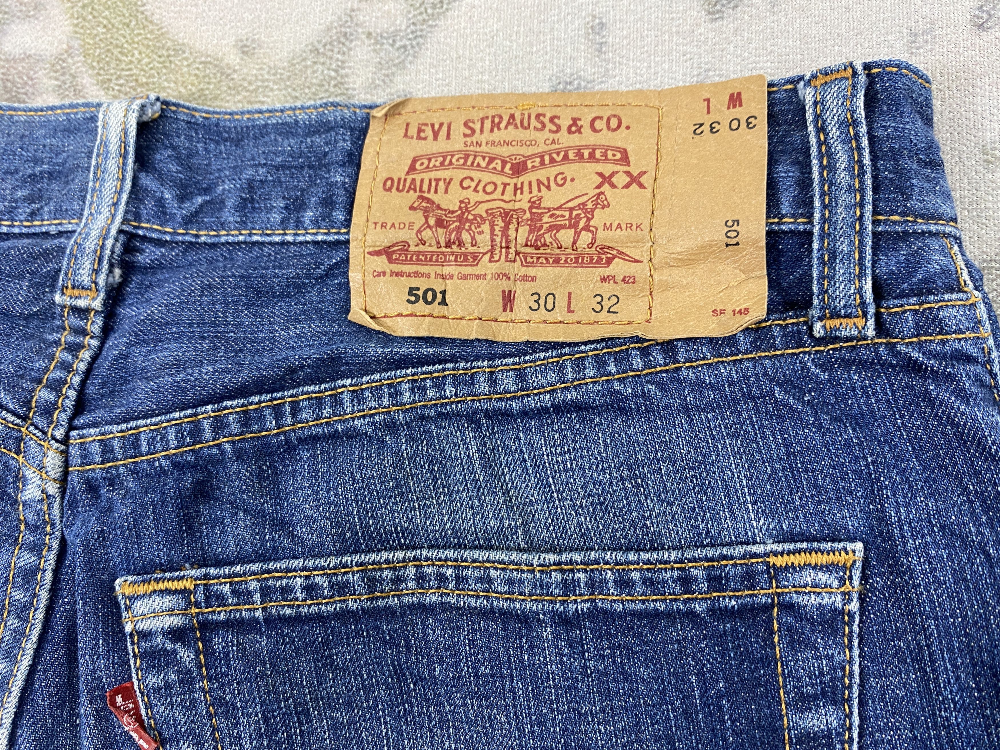 Levi's Vintage Levi's 501 Faded Blue Jeans 30x30 Denim- JN3783 Size US 30 / EU 46 - 11 Thumbnail