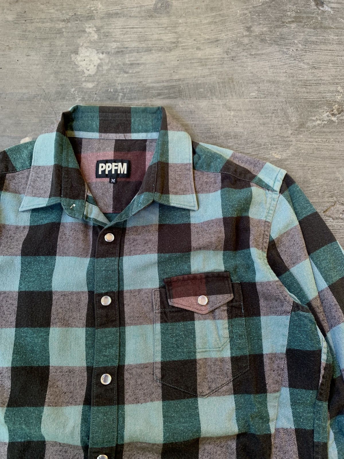If Six Was Nine PPFM Checkered Snap Button Flannel Shirt Size US M / EU 48-50 / 2 - 3 Thumbnail