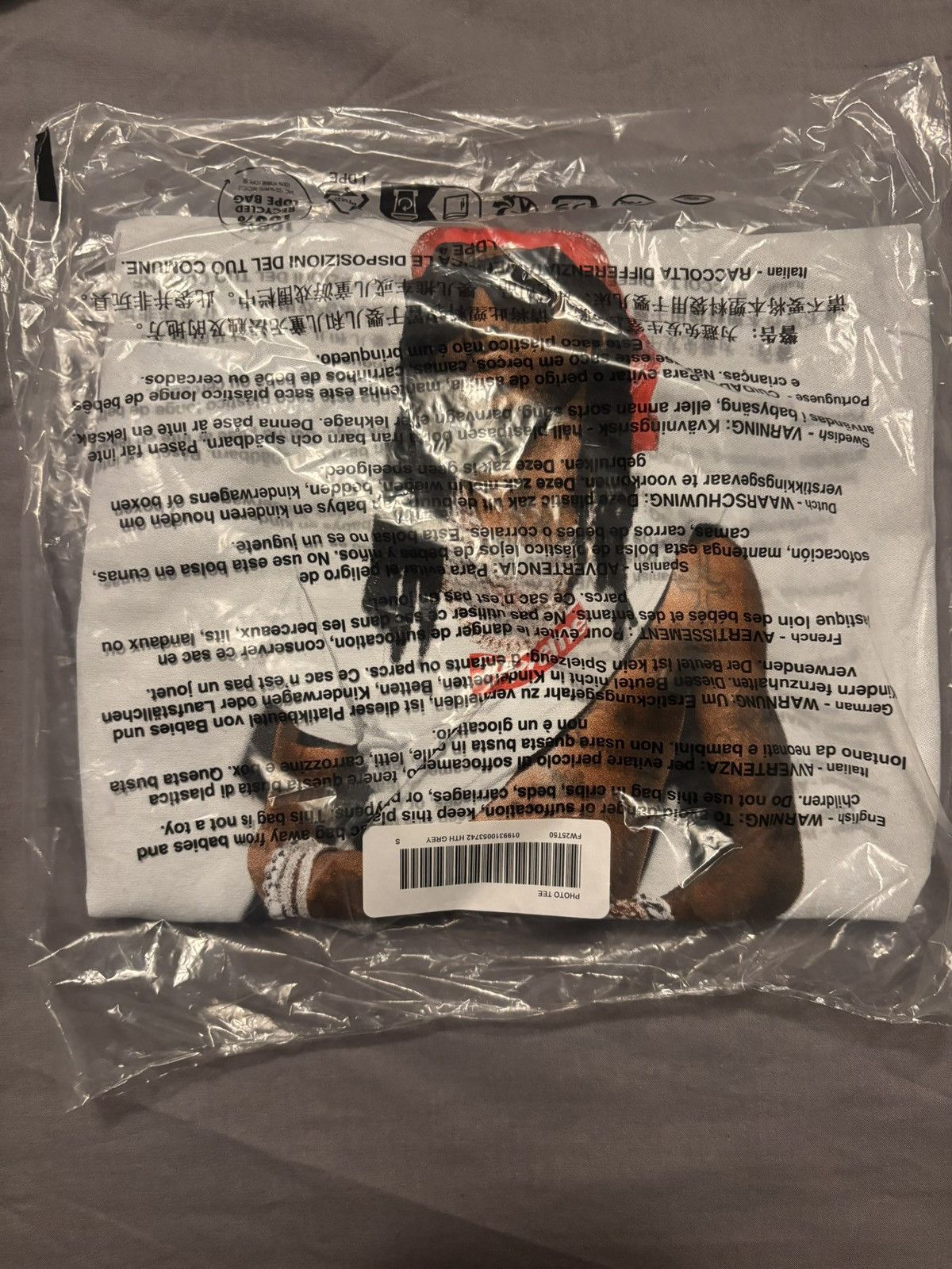 Supreme Supreme Playboi Carti tee shirt grey Size US S / EU 44-46 / 1 - 1 Thumbnail