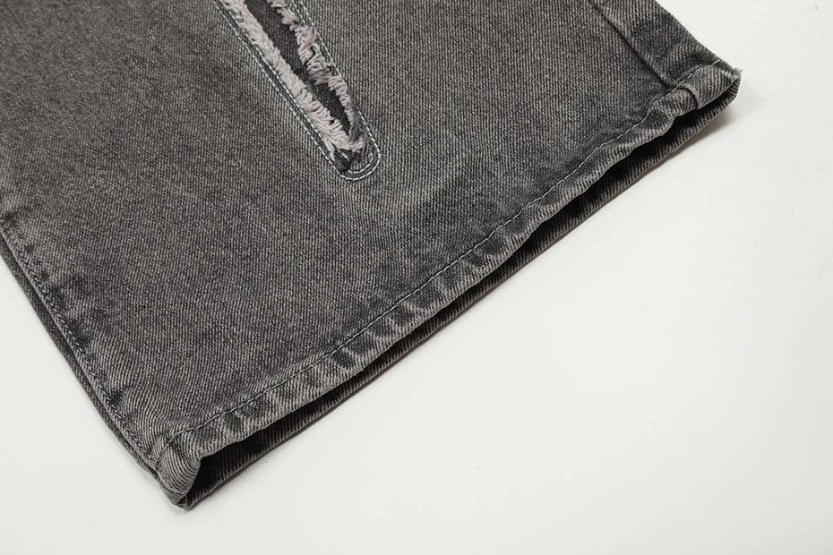 Lightning Splicing Baggy Jeans