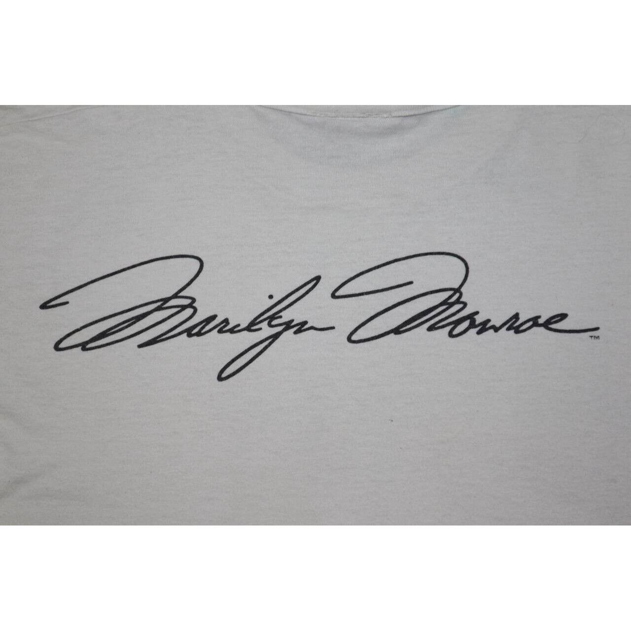 Vintage Vintage 90s Marilyn Monroe All Over Print T Shirt White XL Size US XL / EU 56 / 4 - 7 Thumbnail