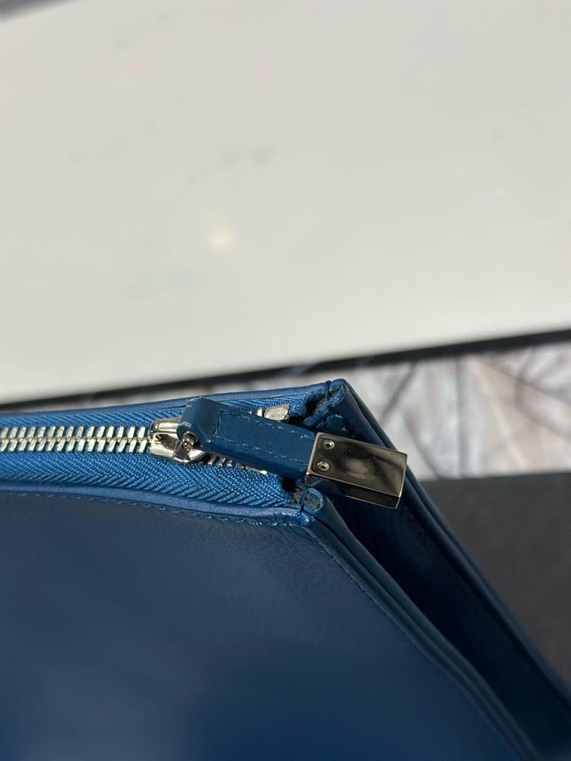 Dior Authentic Dior Homme Clutch Document Blue Size ONE SIZE - 5 Thumbnail