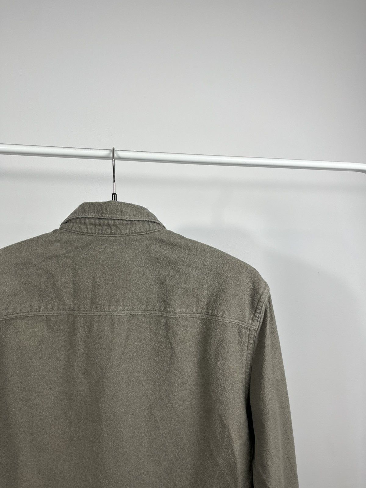 Allsaints AllSaints Khaki Button Up Shirt Minimal Logo Size XS Size US XS / EU 42 / 0 - 11 Thumbnail