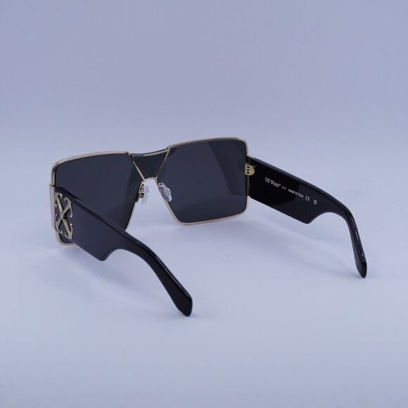 Off-White Off-White ASPEN 7607 Sunglasses Gold/Black Shield Frame Size ONE SIZE - 8 Thumbnail