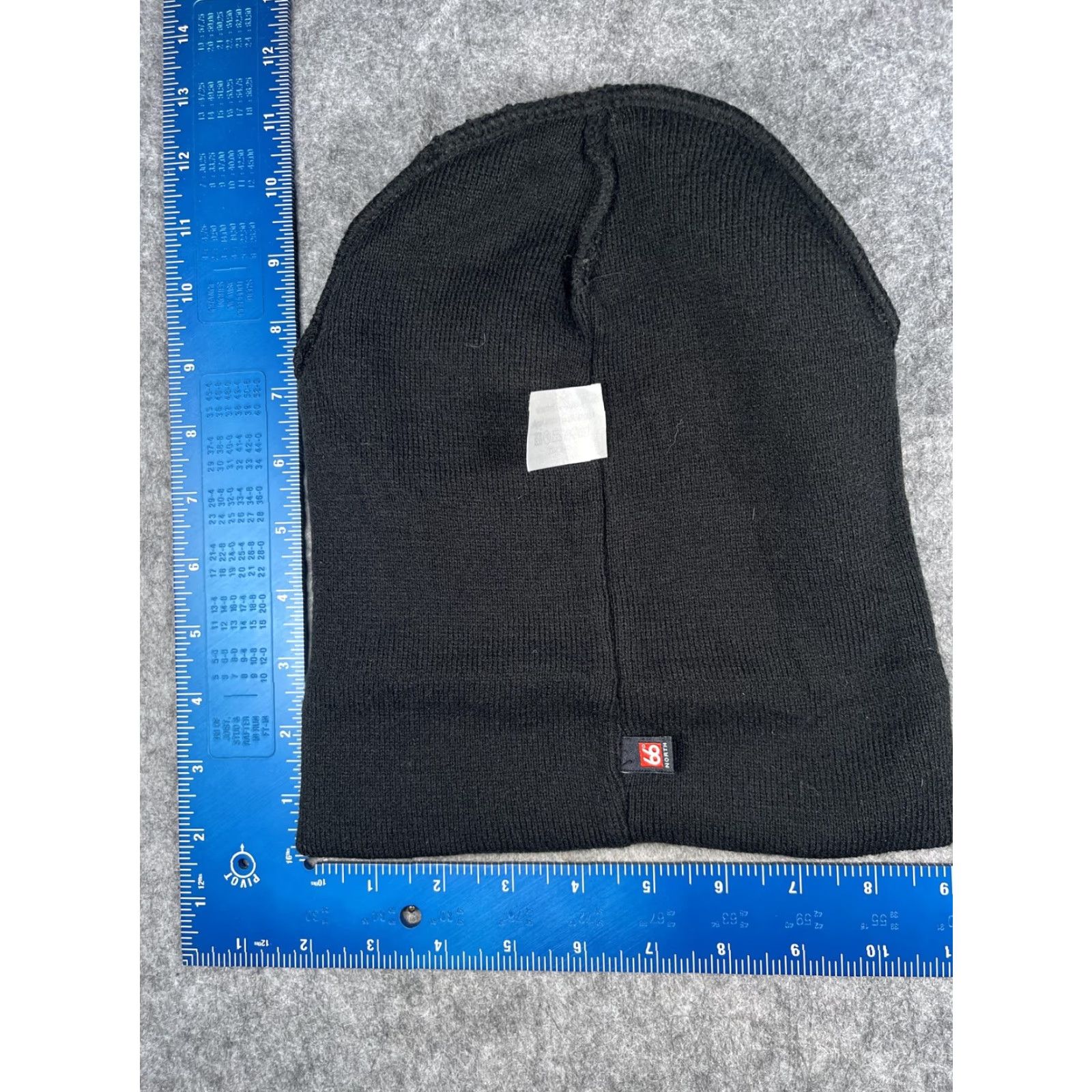Vintage TRUENORTH Beanie Mens One Size Black Knit Cuffed Logo Stretch Winter Warm Size ONE SIZE - 6 Thumbnail