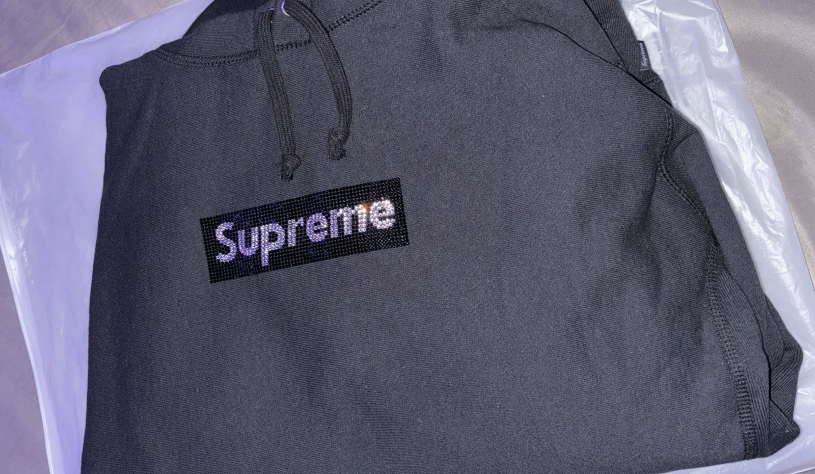 Supreme × Swarovski Supreme x Swarvonski Box Logo Hoodie FW19 Size US M / EU 48-50 / 2 - 4 Thumbnail