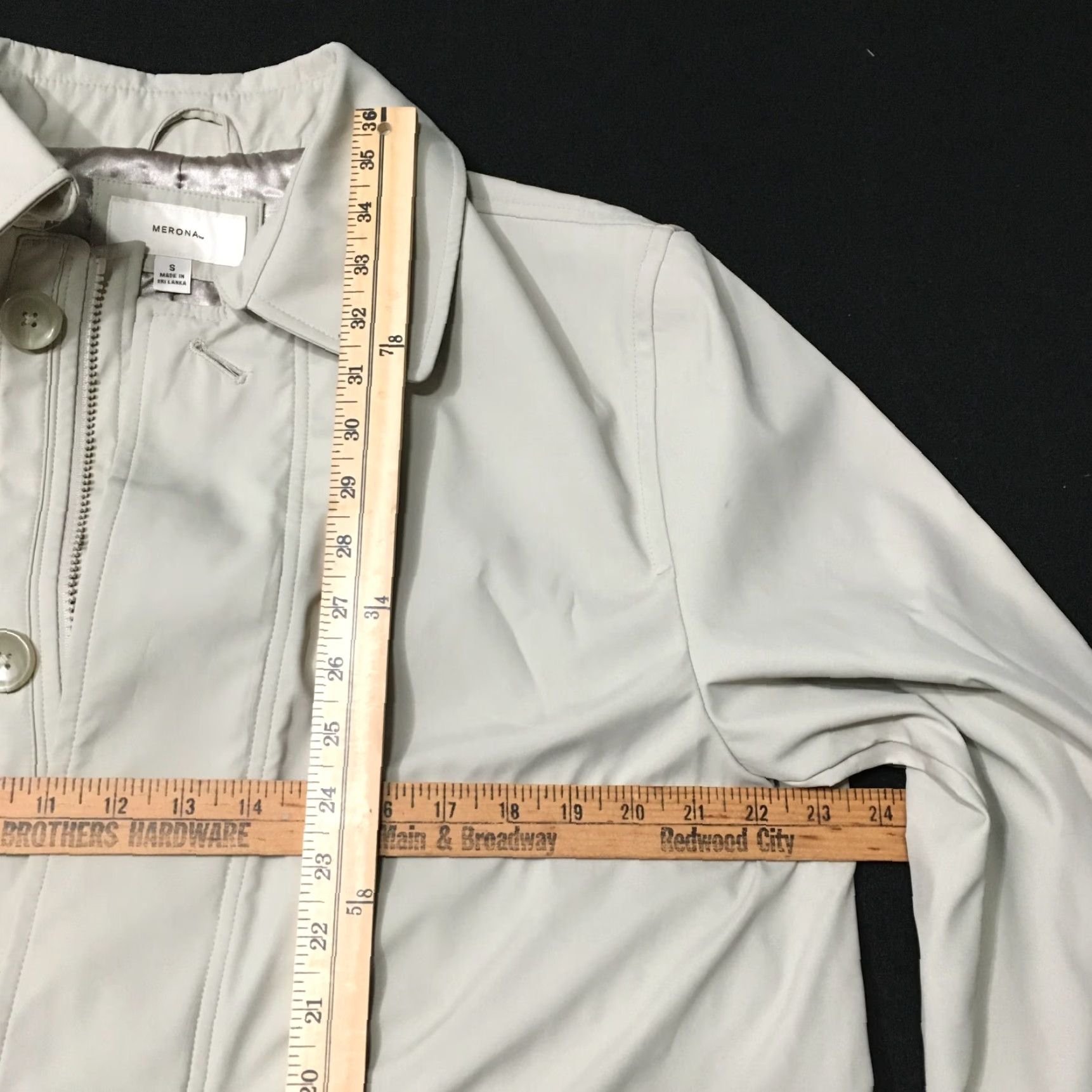 Merona Merona Trench Coat Jacket Tan Beige Long Sleeve Pockets Women S Regular XS? Size S / US 4 / IT 40 - 2 Thumbnail