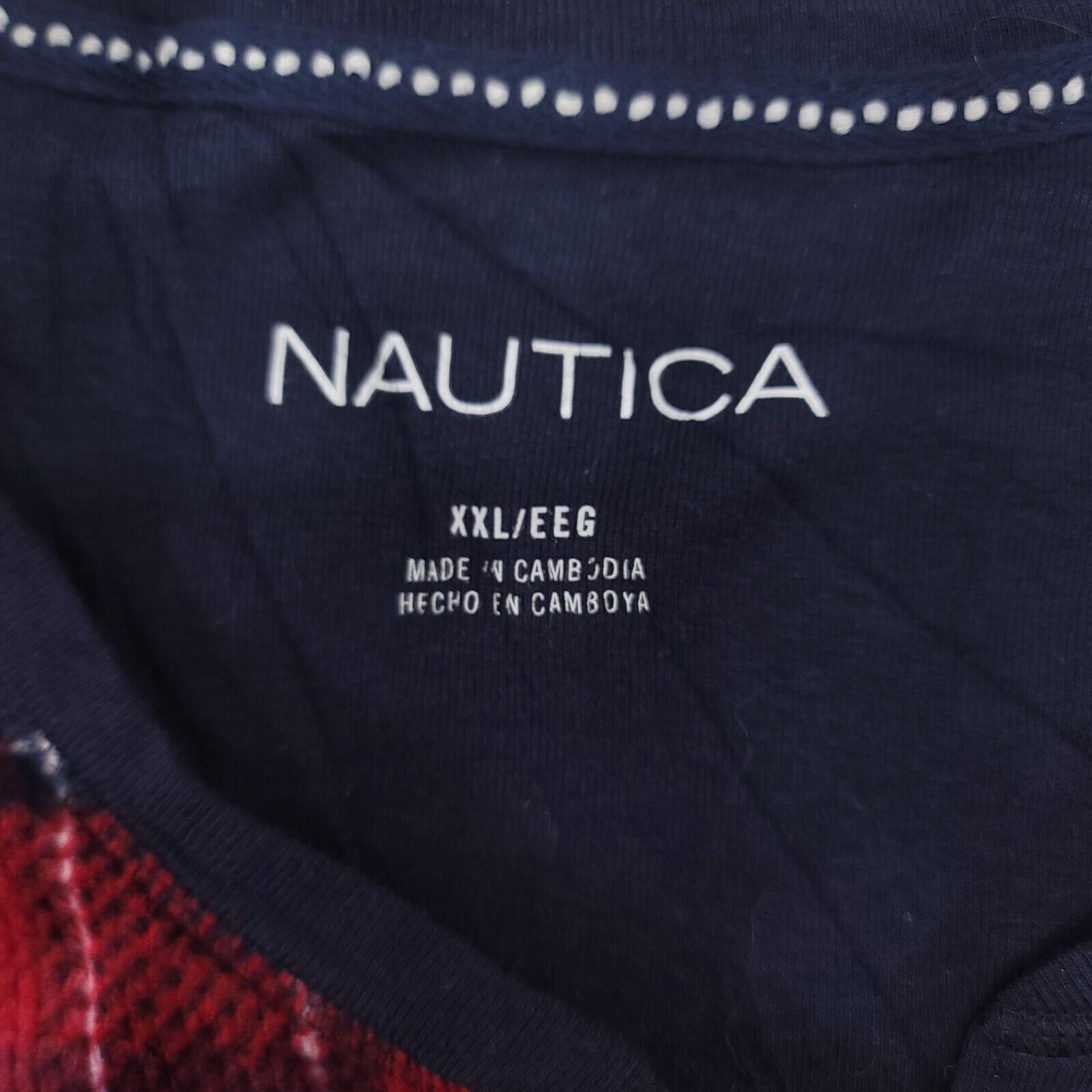 Nautica Nautica Long Sleeve Pullover Shirt Womens Size 2XL Red Plaid Size XXL / US 16-18 / IT 52-54 - 3 Thumbnail