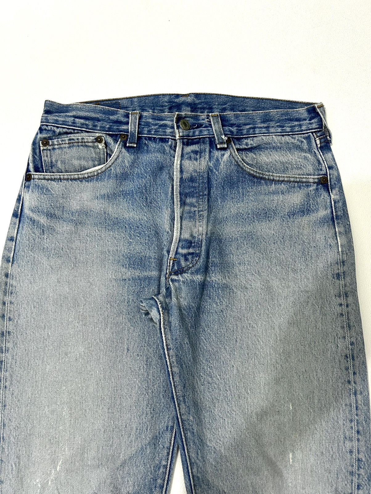 Levi's × Levi's Vintage Clothing 80s Vintage Levis 501 #522 Distressed Jeans Size US 31 - 6 Thumbnail