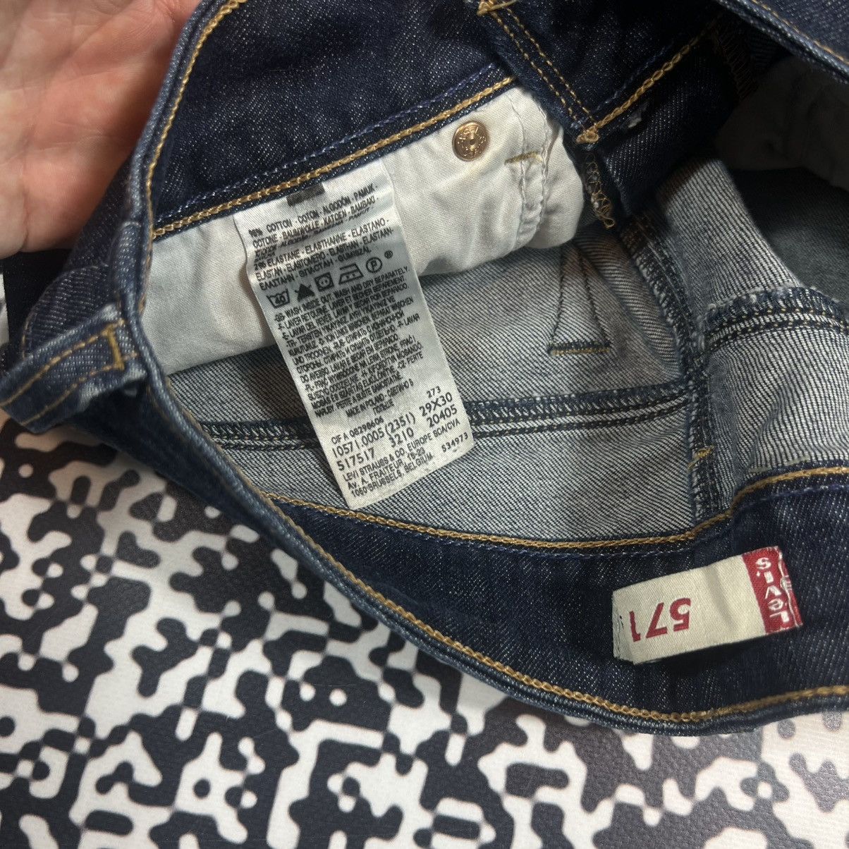 Levi's Vintage Y2K Levis 571 Slim Fit Casual Jeans Size 29" - 14 Thumbnail