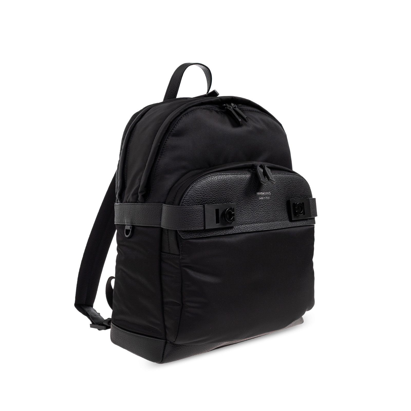 Salvatore Ferragamo FERRAGAMO Black Grained Leather Backpack New & Authentic Size ONE SIZE - 3 Thumbnail
