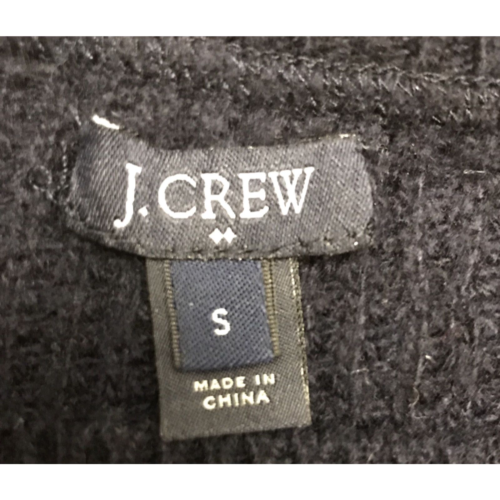 J.Crew J.CREW Sweater Crew Neck Pullover Knit Navy Blue Wool Blend Small Womens Vintage 2014 Size S / US 4 / IT 40 - 3 Thumbnail