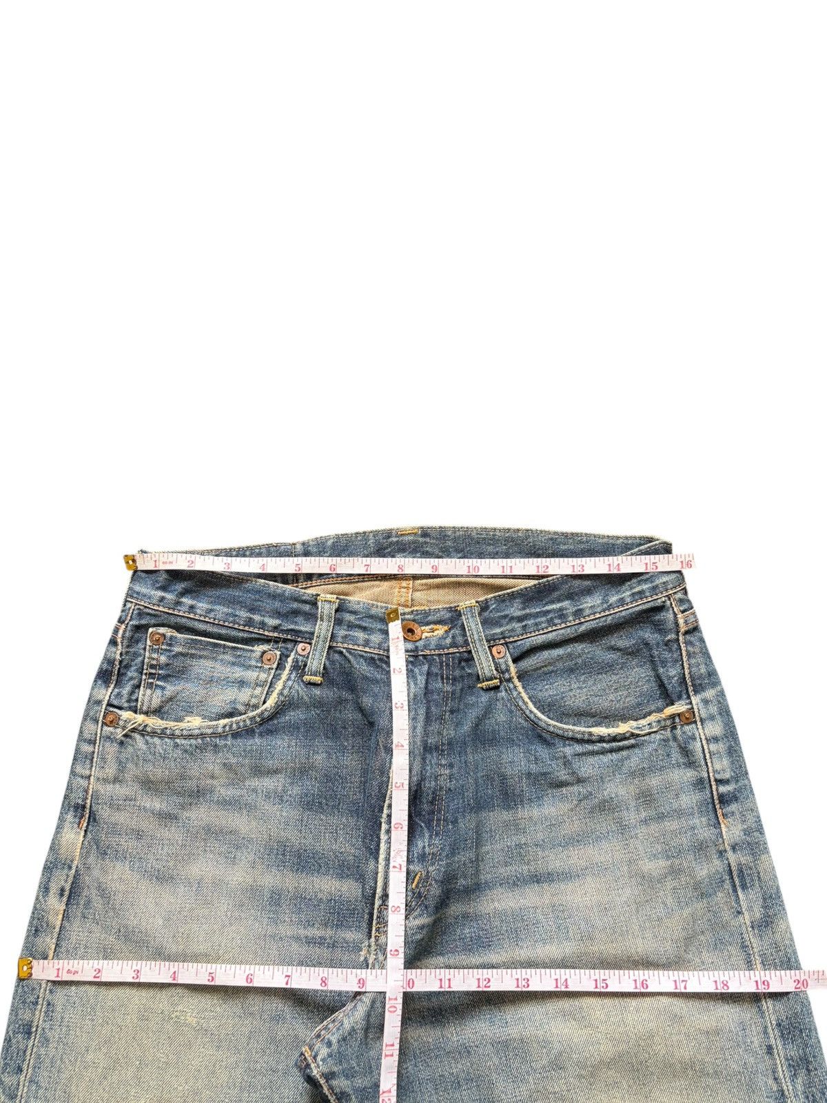 Edwin Japanese Edwin 505X Selvedge Rusty Wash Distressed Jeans Size US 31 - 6 Thumbnail