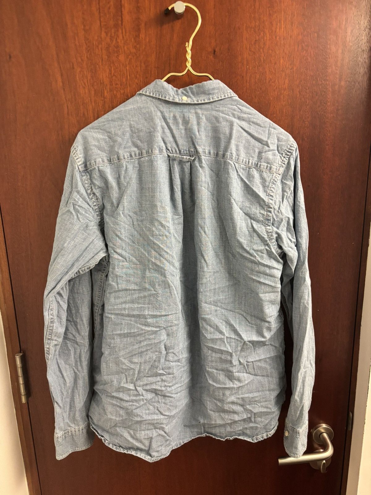 Buffalo David Bitton Denim / Chambray button-up shirt Size US L / EU 52-54 / 3 - 2 Thumbnail