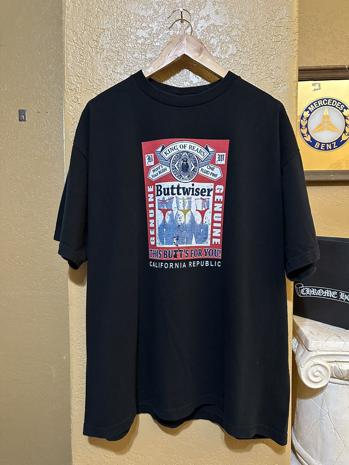 Budweiser × Vintage Vintage Buttwiser King Of Rears T Shirt 2XL Humor Size US XXL / EU 58 / 5 - 1 Thumbnail