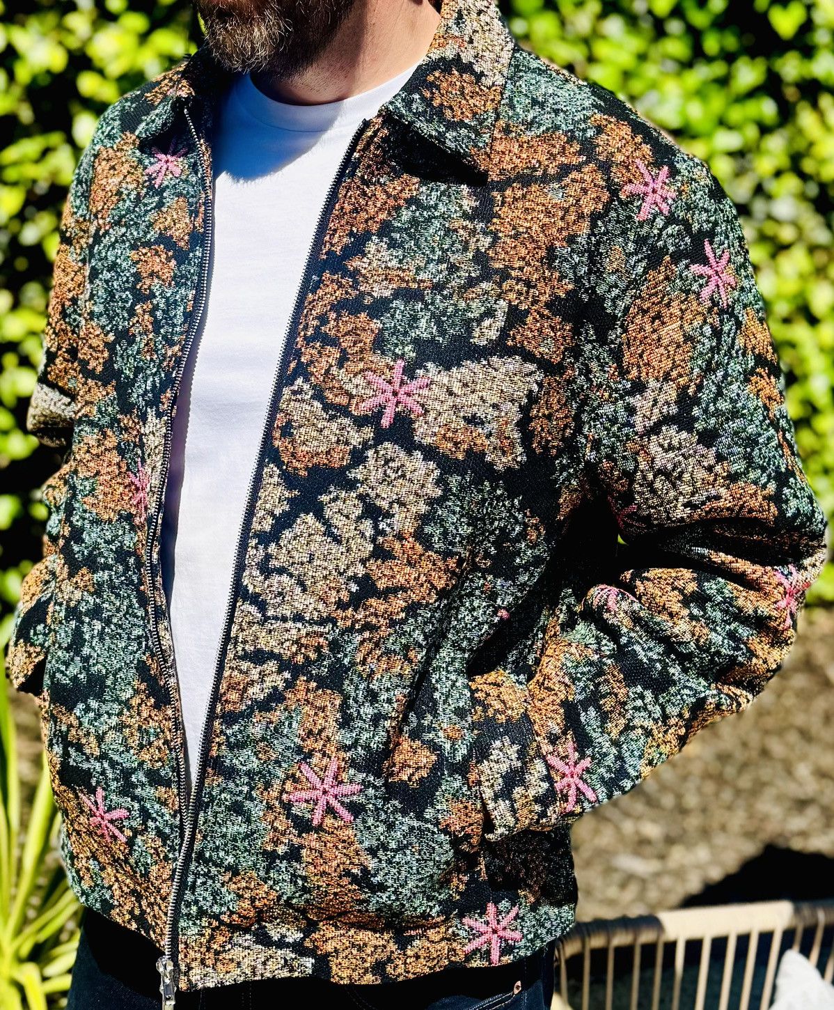 Other Bay Rascal Tapestry Floral Jacket, Streetwear Statement Coat Size US L / EU 52-54 / 3 - 1 Thumbnail