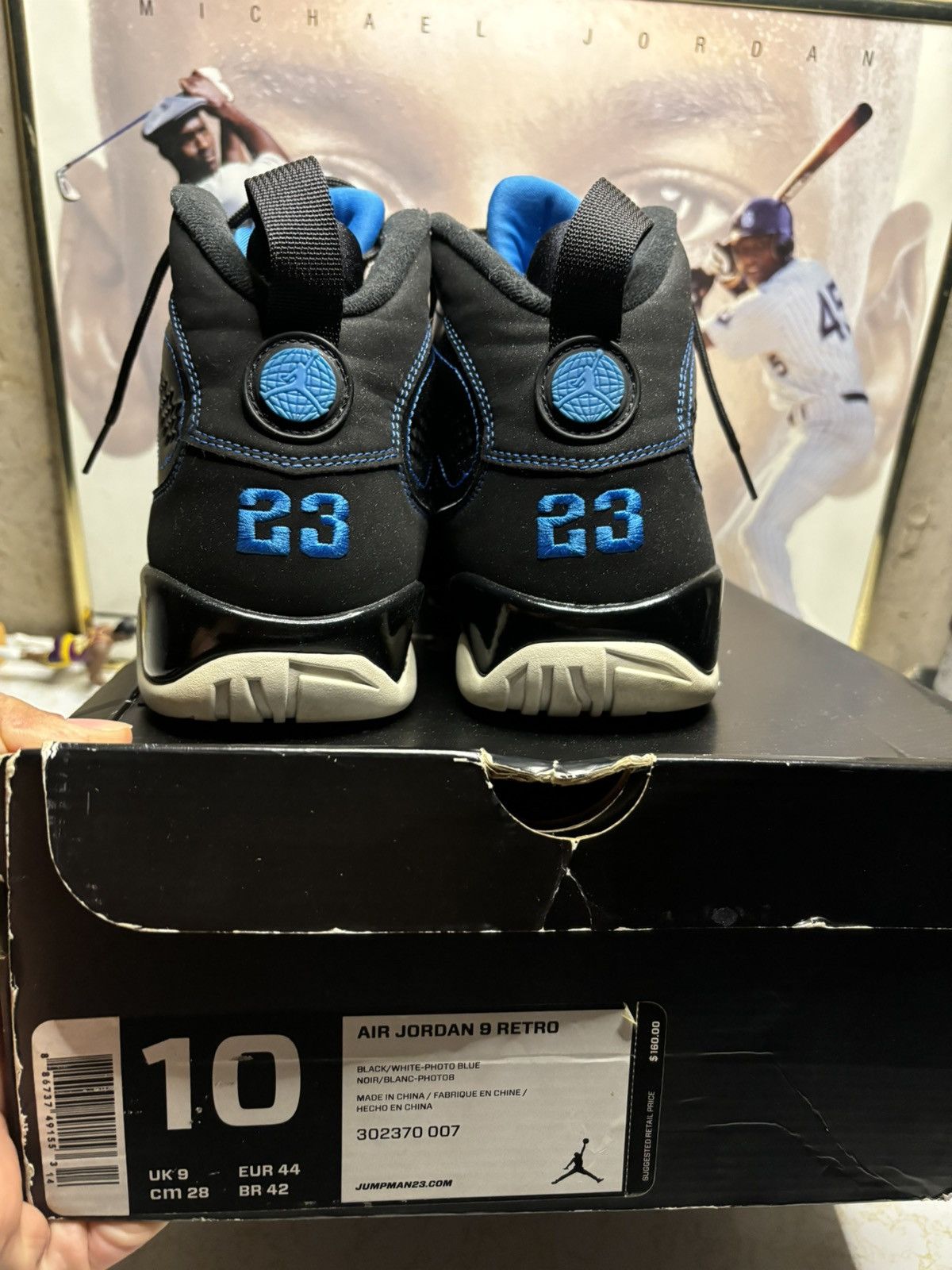 Jordan Brand Air Jordan 9 Retro photo blue Size US 10 / EU 43 - 7 Thumbnail