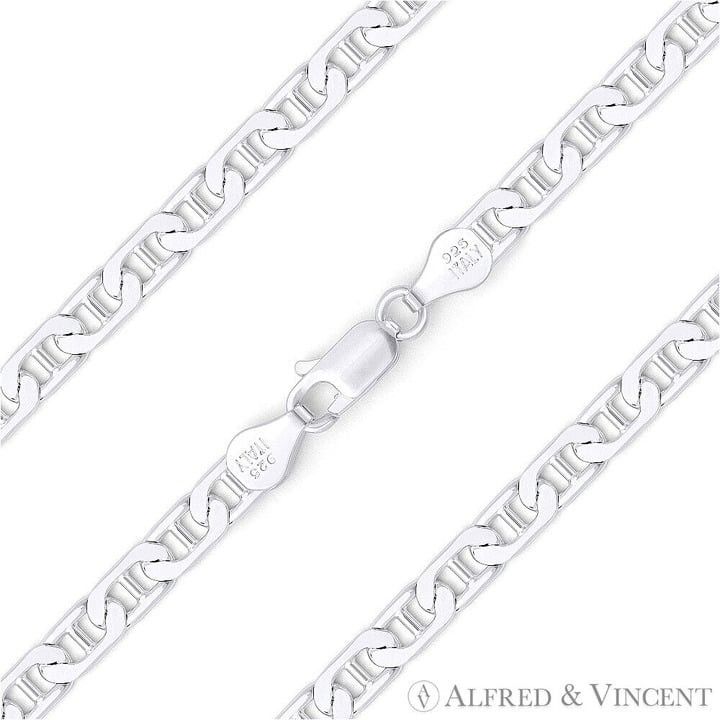 Other 3.9mm Flat Marina / Mariner Link Italian Chain Necklace Size ONE SIZE - 1 Thumbnail