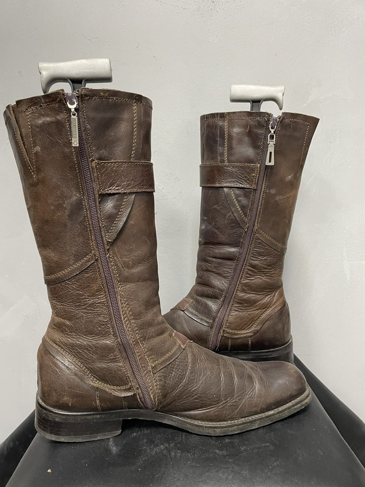 MoMA Avant garde hight moto leather boots if six was nine style Size US 9 / EU 42 - 5 Thumbnail