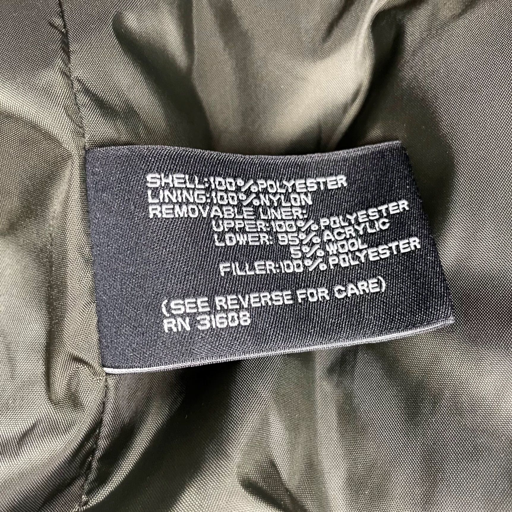 Jos. A. Bank Jos. A. Bank Men's Faux Suede Bomber Jacket Regular L Green Full Zip Removable Lining Polyester Size US L / EU 52-54 / 3 - 6 Thumbnail