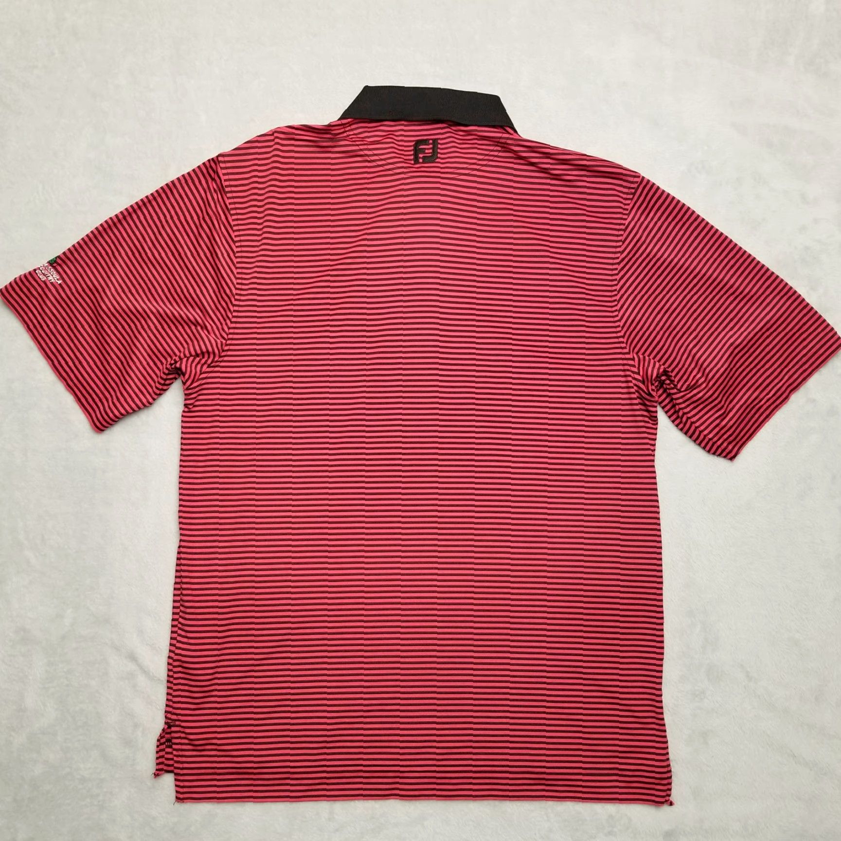Footjoy FootJoy Polo Shirt Men M Red Black Striped Golf Performance Missoula Club Shirt Polo Golf Performance FootJoy Mens M Red Striped Polo Missoula Club Size US M / EU 48-50 / 2 - 7 Thumbnail