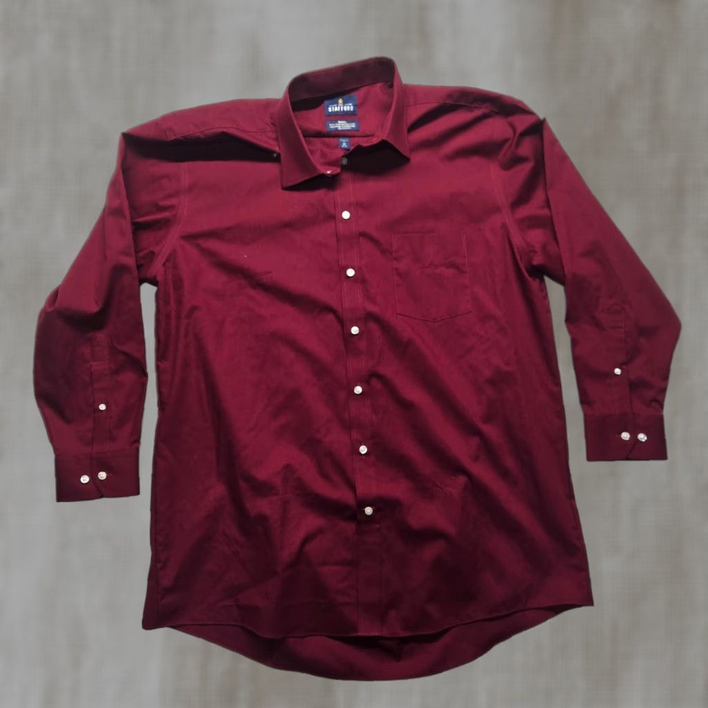 non iron dress shirts mens Forsyth of Canada Tailored Fit Spread Collar Non-Iron Dress Shirt