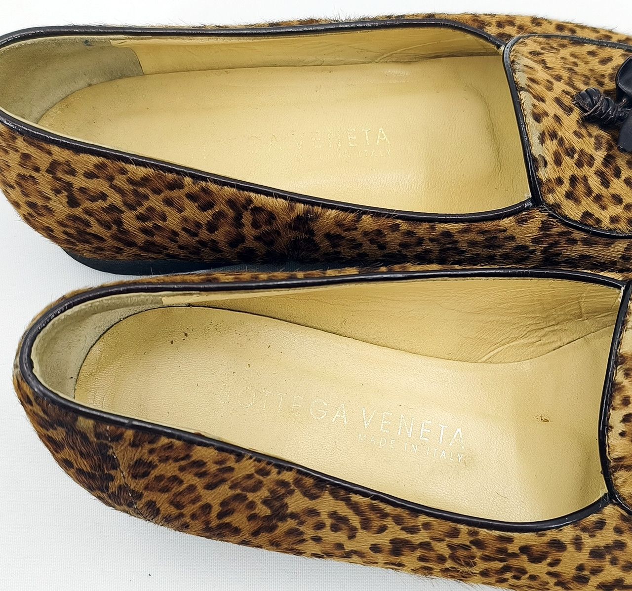 Bottega Veneta BOTTEGA VENETA Leopard slip on flat round toe Loafers 23 cm Size US 5.5 / IT 35.5 - 4 Thumbnail