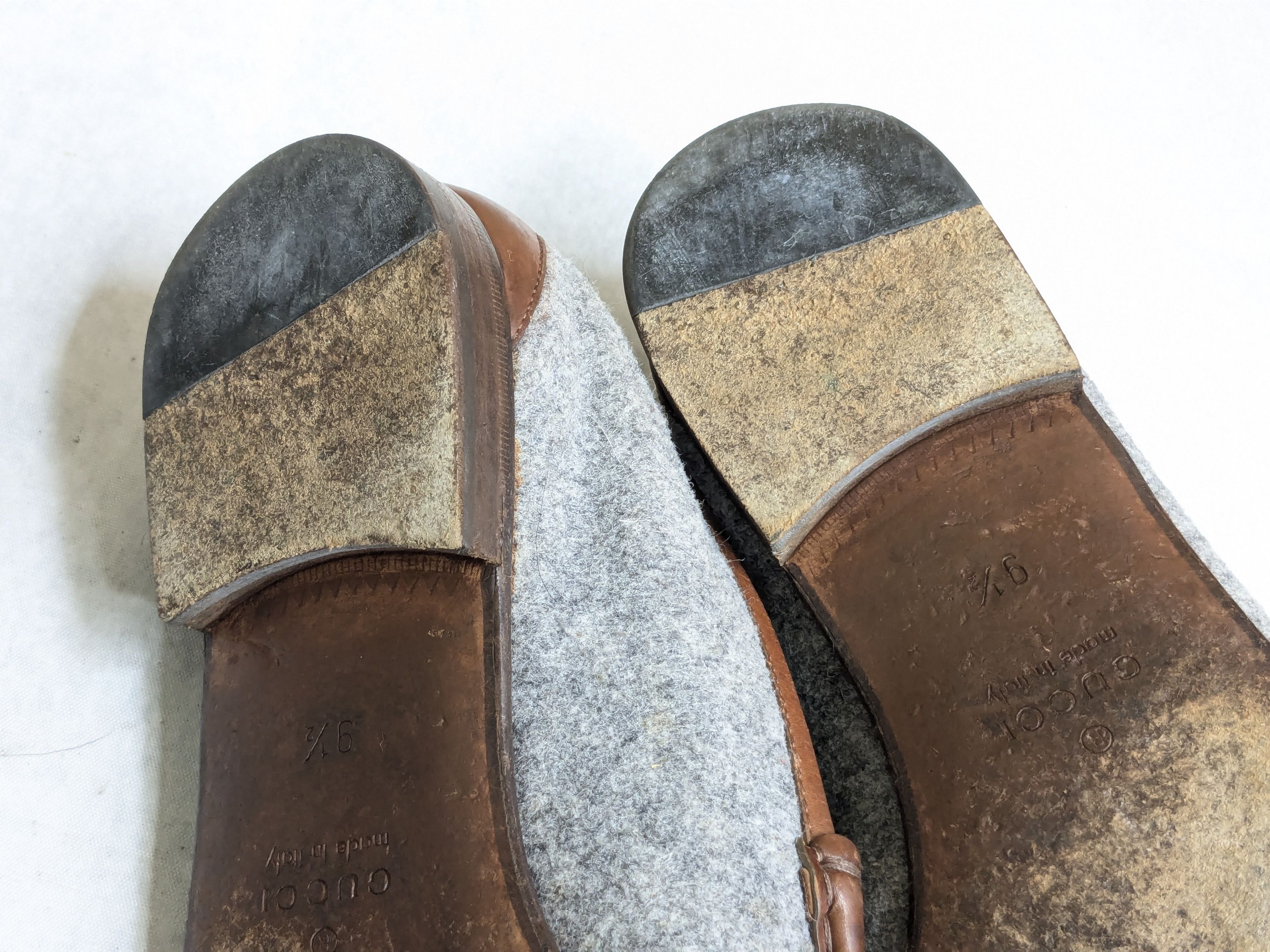 Gucci Gucci Horsebit Loafers Brown Leather Gray Wool 10 Size US 10 / EU 43 - 15 Thumbnail