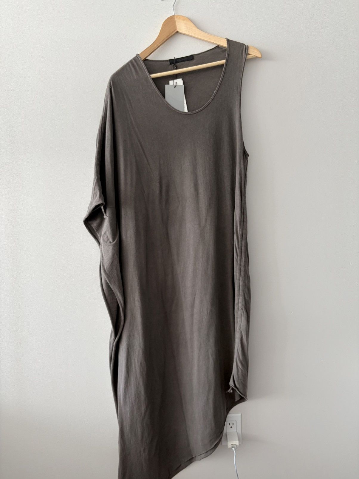 Julius MA_JULIUS SS2012 Asymmetrical Draped Cotton Jersey Dress Size US L / EU 52-54 / 3 - 1 Thumbnail