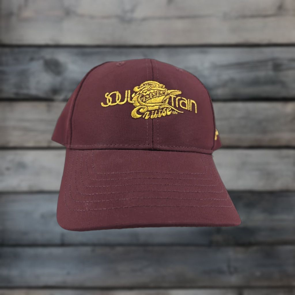 Vintage SOUL TRAIN CRUISE ADJUSTABLE STRAPBACK BASEBALL HAT CAP Maroon Unisex Adults One Size Sports Outdoor Adjustable Maroon Baseball Cap Hats Size ONE SIZE - 1 Thumbnail