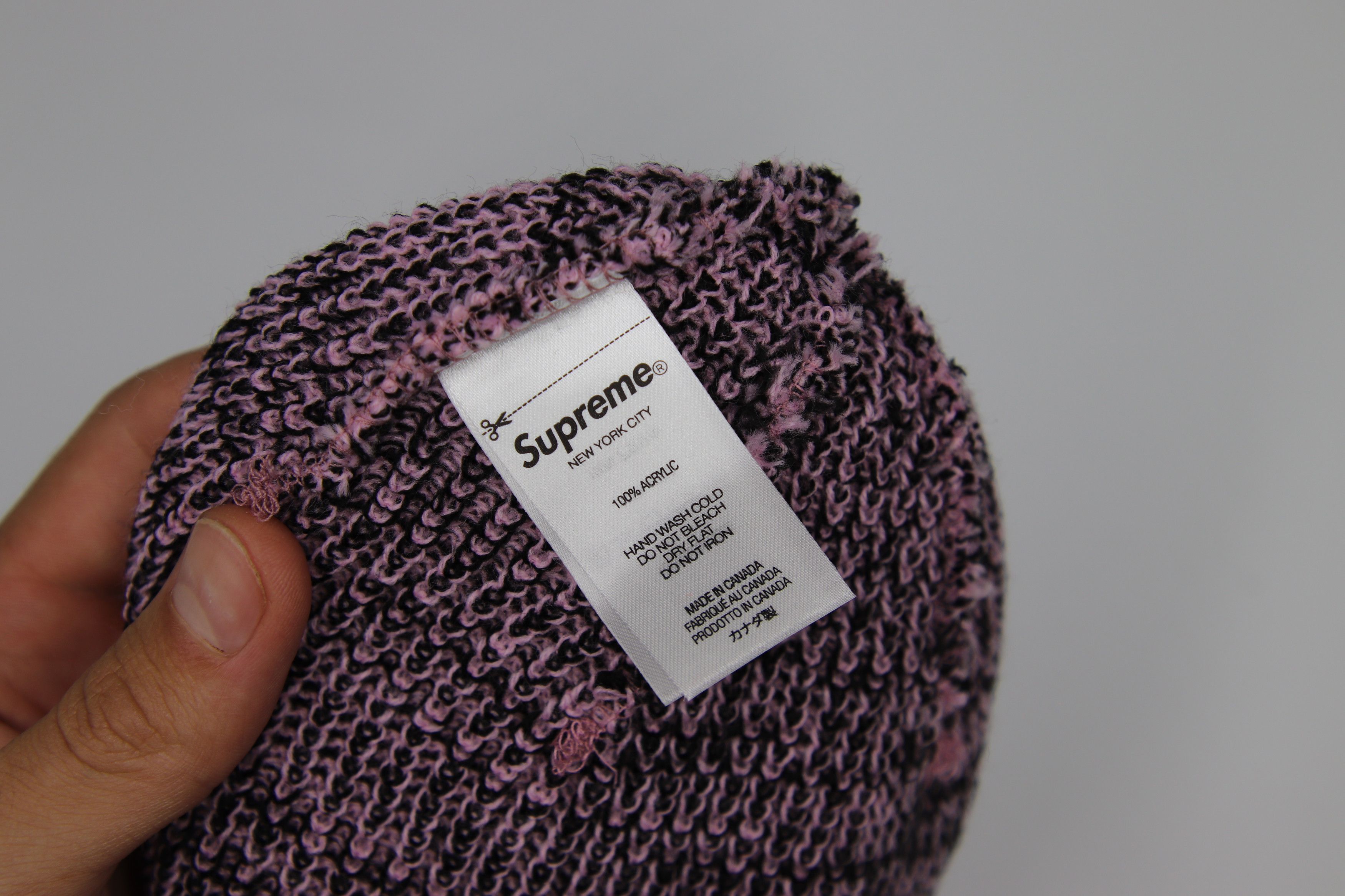 Supreme Supreme Twisted Loose Gauge Beanie Pink Size ONE SIZE - 3 Thumbnail