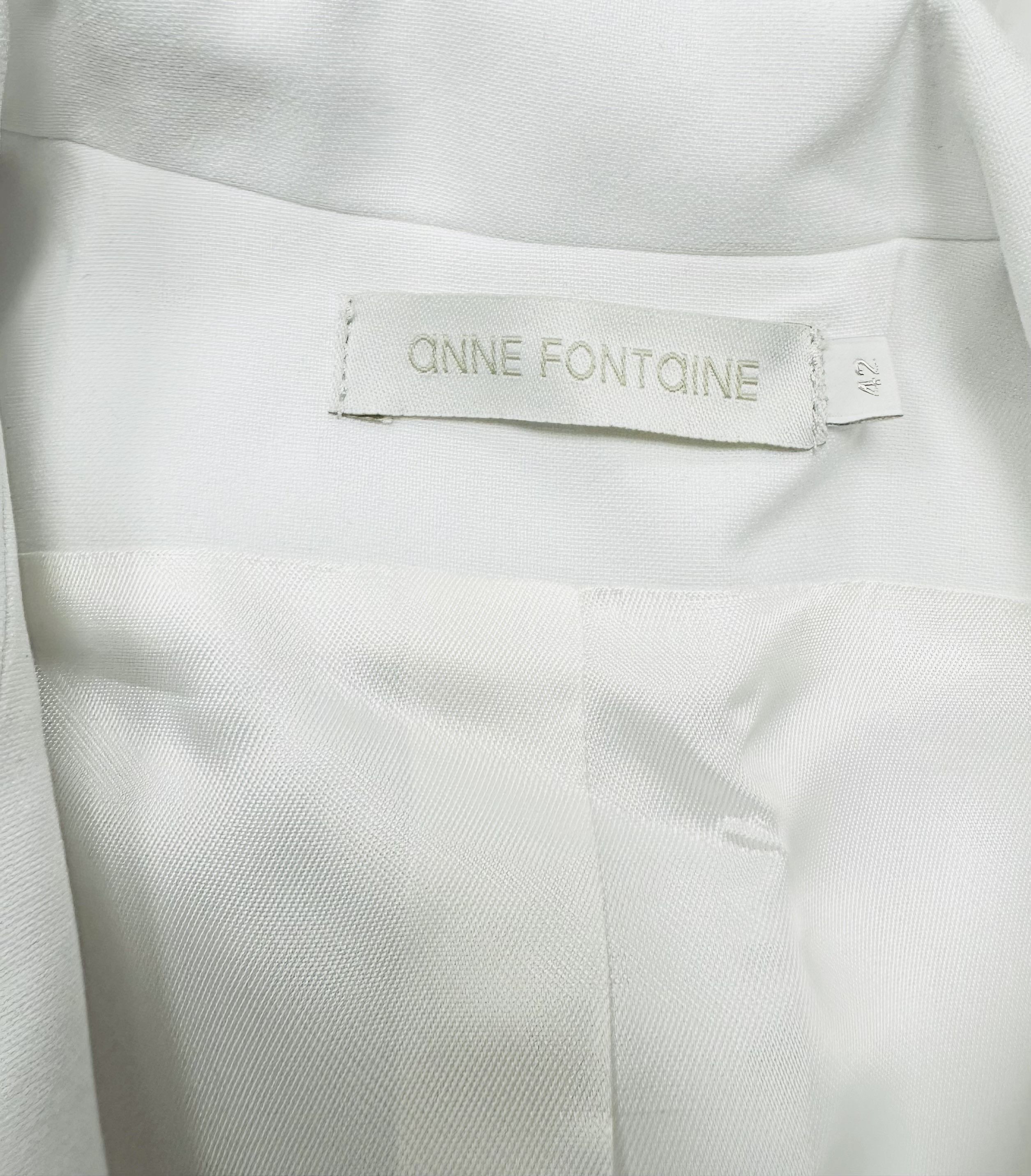 ANNE FONTAINE White vest jacket Size M / US 6-8 / IT 42-44 - 4 Thumbnail