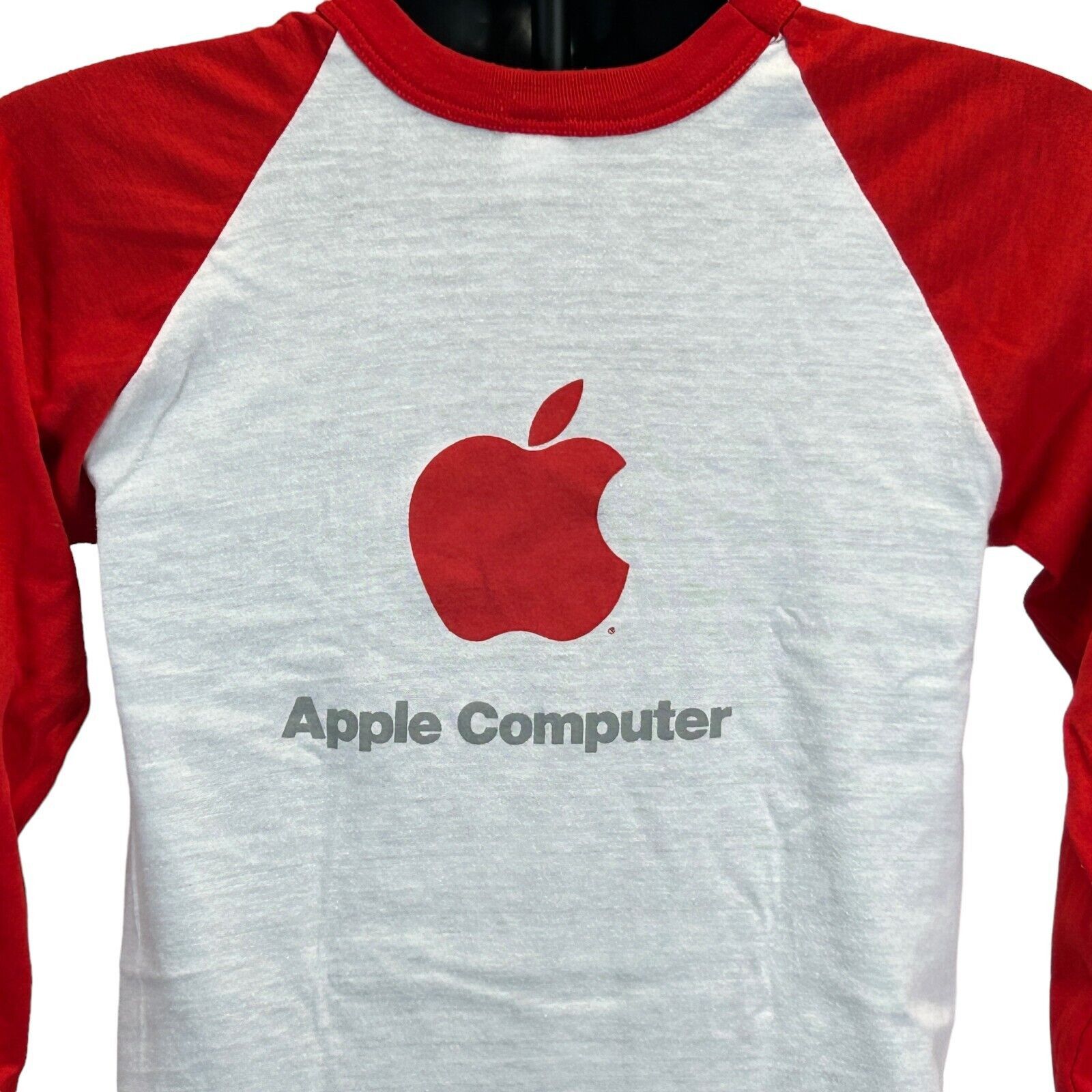 Vintage Vintage 80s Apple Computers Raglan T Shirt Picasso X-Small Size US XS / EU 42 / 0 - 6 Thumbnail