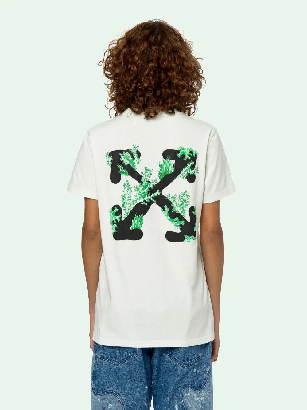 Off-White Off-White by Abloh cross corals tee t t-shirt carravaggio Size US S / EU 44-46 / 1 - 1 Thumbnail