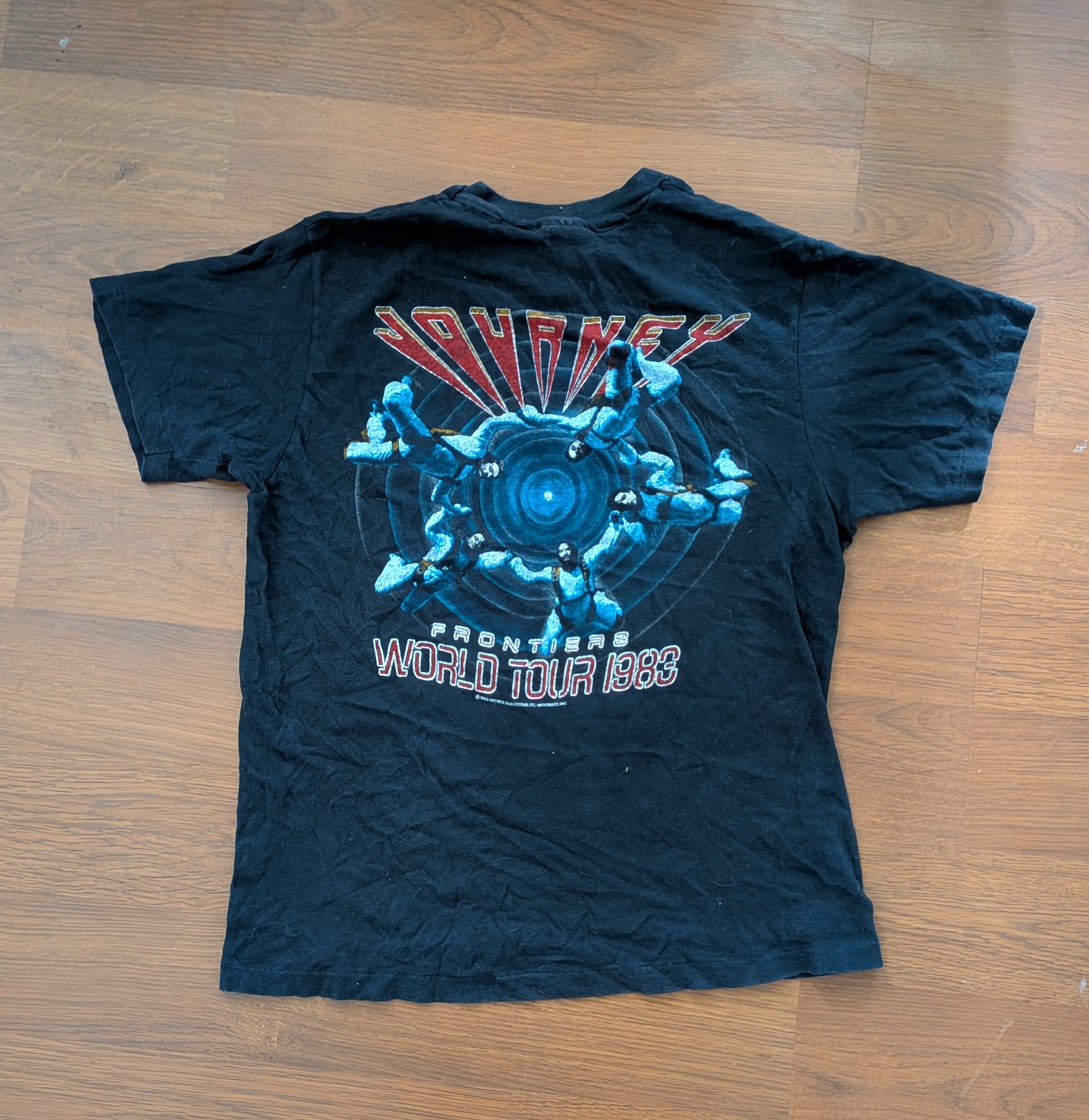 Hanes Journey 1983 Frontiers World Tour Tee Hanes USA Size M / US 6-8 / IT 42-44 - 5 Thumbnail