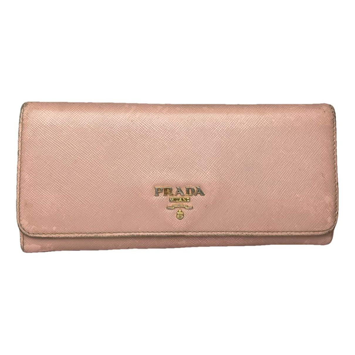 Prada Diagramme Pink Leather Wallet Size ONE SIZE - 1 Thumbnail