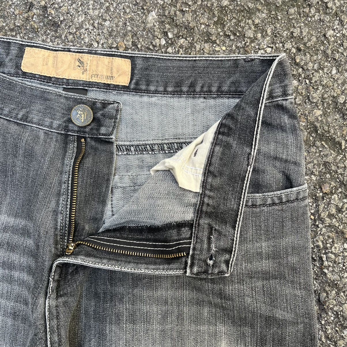 Southpole Y2K Southpole Baggy Faded Balck Jeans Flare Wide Leg Denim Size US 36 / EU 52 - 6 Thumbnail